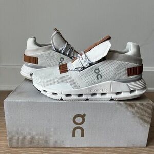 On Running Sneakers in White and Brown